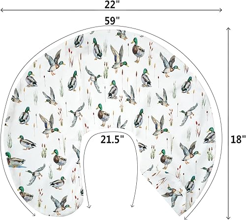 Miniatura 9 de Fundas de almohada de lactancia con estampado de patos y aves de acuarela para niños y niñas, funda de almohada de caza de patos salvajes, aves,