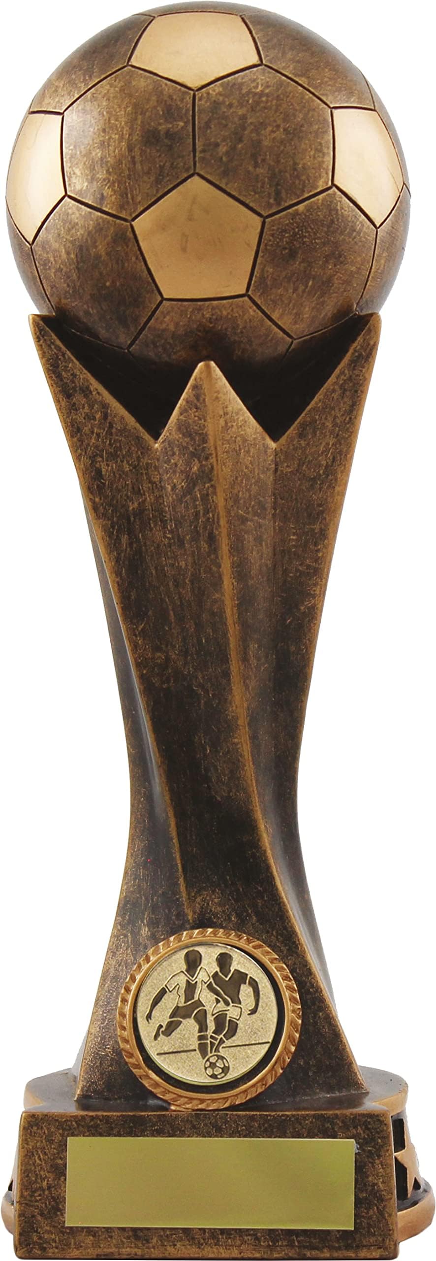 150mm(6") Bronze & Gold resin 3D football trophy,FREE engraving upto 60 characters