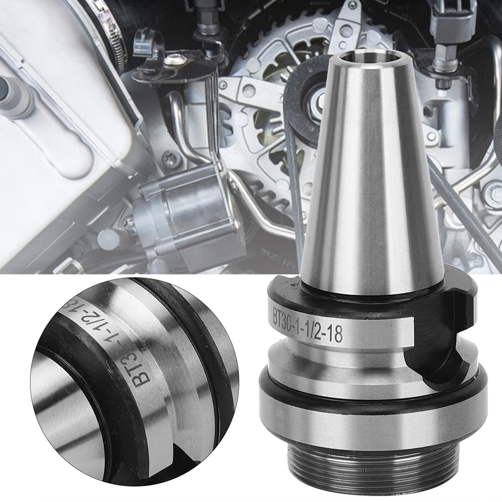 Boring Shank F1 Hardened High Speed Manganese Steel Holder Boring Shank CNC Lathe Tool for Various Machine 1-1/2-18, End Mill Tool Holder Shank CNC Shank for Various Machine (2)