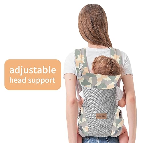 Miniatura 4 de Portabebés 3 en 1 para recién nacidos a niños pequeños, ergonómico (7.5-45 libras), acogedor portabebés, soporte lumbar mejorado, fácil de ajustar,