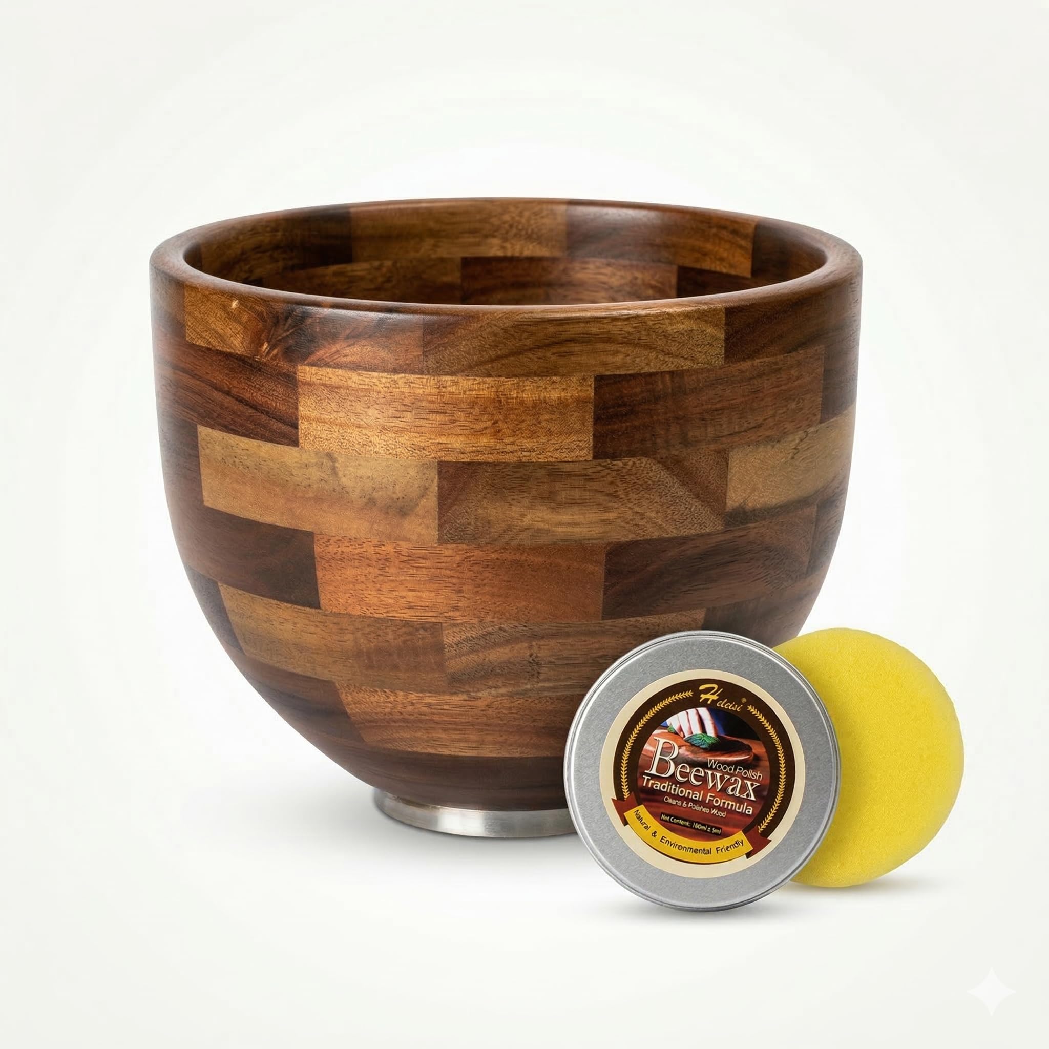 Handcrafted Wood Mixing Bowl for KitchenAid Tilt-Head Stand Mixers, Natural Wooden Bowl w…