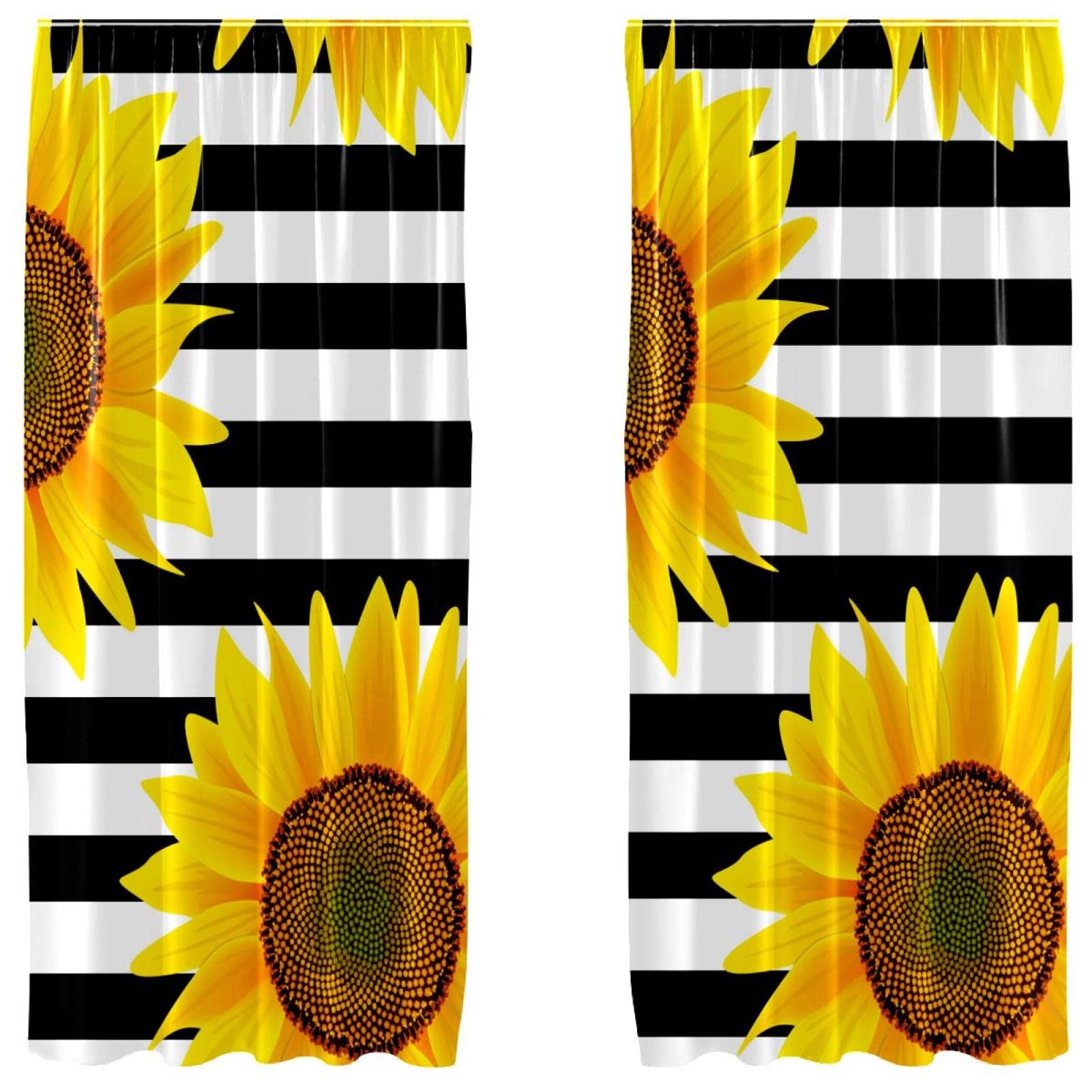 Rideaux occultants anti lumière pour mieux dormir Sunflowes On 140x213 cm