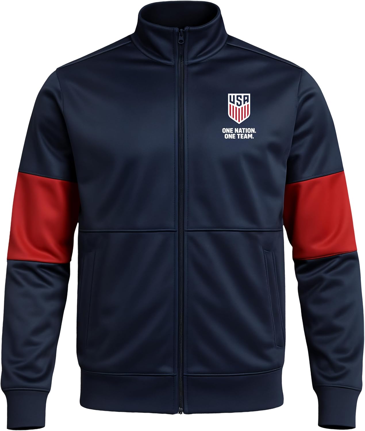 Icon Sports Officially Licensed US Soccer Federation Track Jacket - Unisex Adult