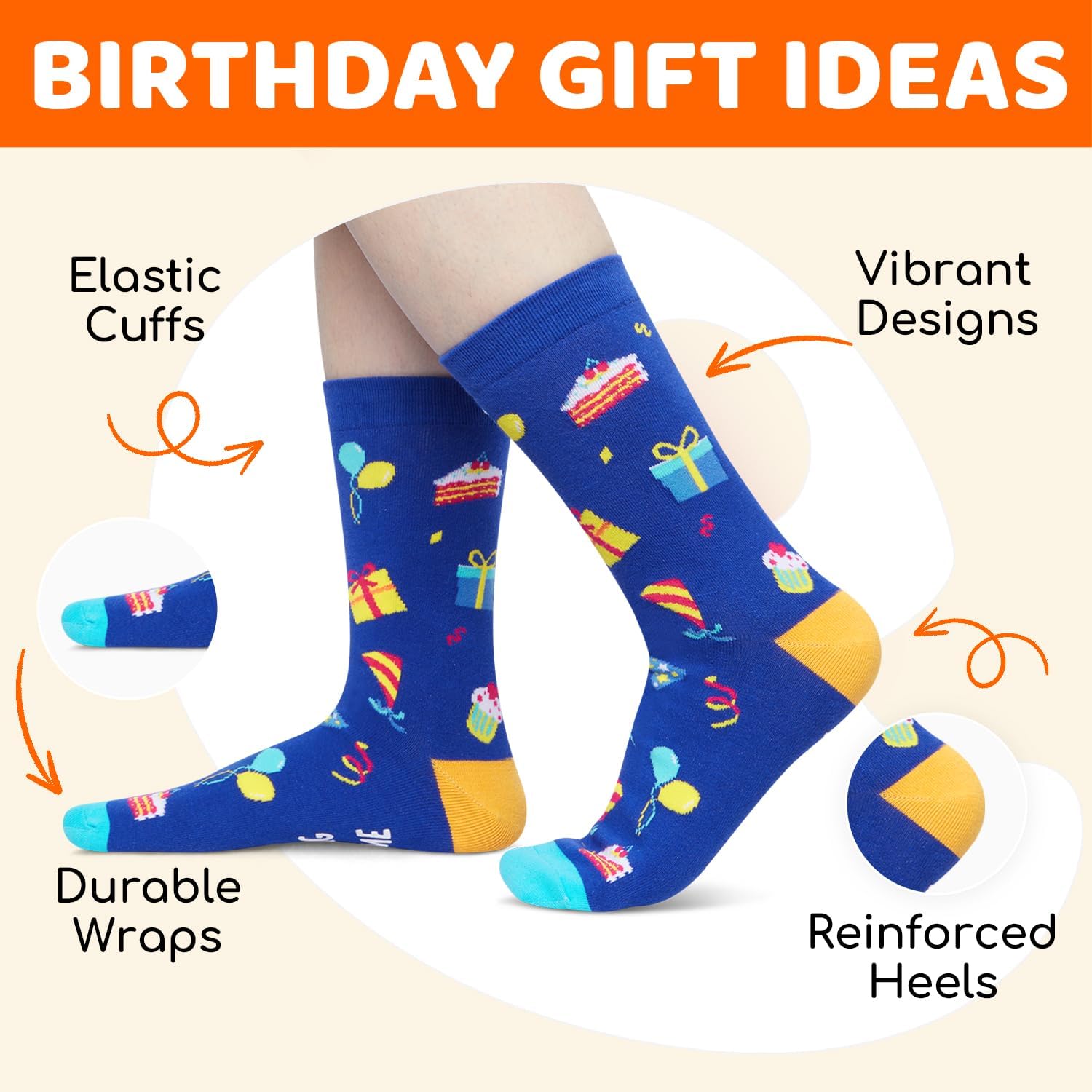 Zmart Birthday Gift Ideas Socks - Cool 20-29 Year Old Gifts for Men Women - Image 4