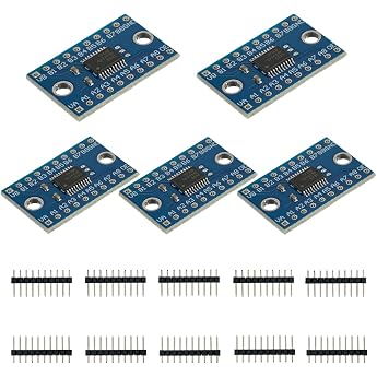 TXS0108E High Speed Full Duplex Logic Level Converter 8 Channel 3.3V 5V IIC Bi-directional Converter Module Compatible with Raspberry Pi and Arduino Pack of 5