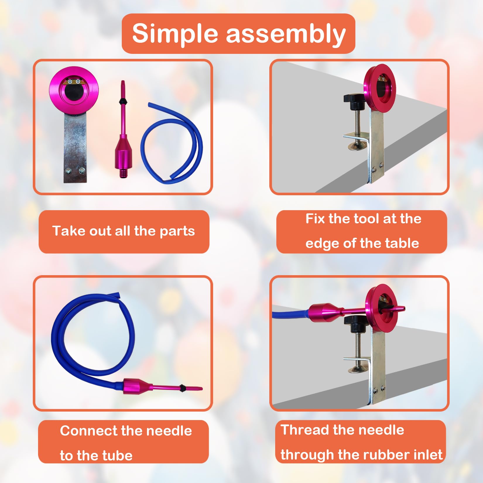 Ballon-Füllmaschine, Ballon-Expander-Stuffer, DIY-Ballon-Füllwerkzeug, für Ballon-Rosen