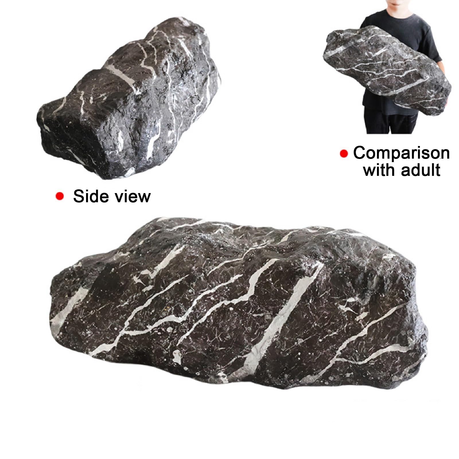 Rocce Finte, Sassi Giardino per Esterno, Sassi Decorativi per Giardino, Leggere, Esenti da Manutenzione, Adatte a Qualsiasi Scenario