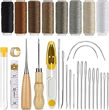 BRIIKPP Leather Craft 29-piece Set, Hand Sewing, Sewing Tools, DIY Needles, Sewing Kit, For Hand-sewn Leather