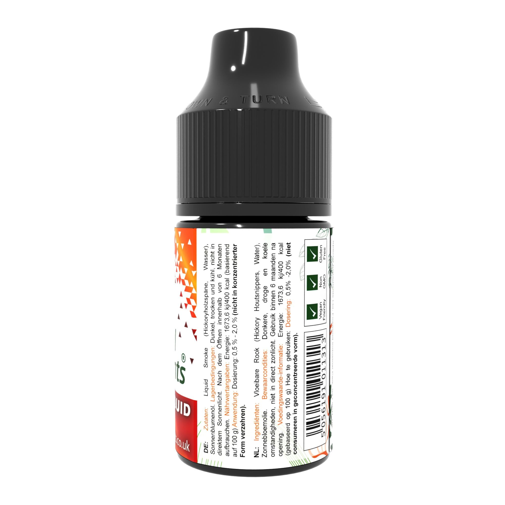 Special Ingredients Hickory Liquid Smoke, Raucharoma, 500 ml | Flüssiger Rauch für authentisches Raucharoma, Ideal für Fleisch, Saucen, Gemüse & BBQ, Hochkonzentriert, Vegan, Glutenfrei