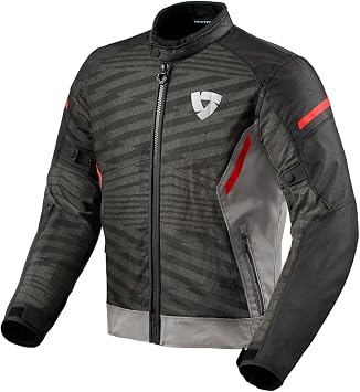 REVIT! Mens Torque 2 H2O Urban Sport Motorcycle Jacket Grey/Red - 2X-Large