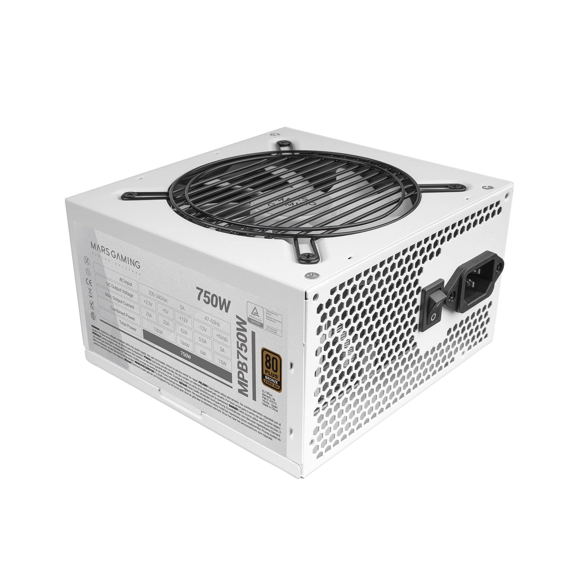 Fuente De Poder Cooler Master MWE Gold 750W V2 80Plus Gold Modular (MPE Fuente De Poder Cooler Master MWE Gold 750W V2 80Plus Gold Modular (MPE