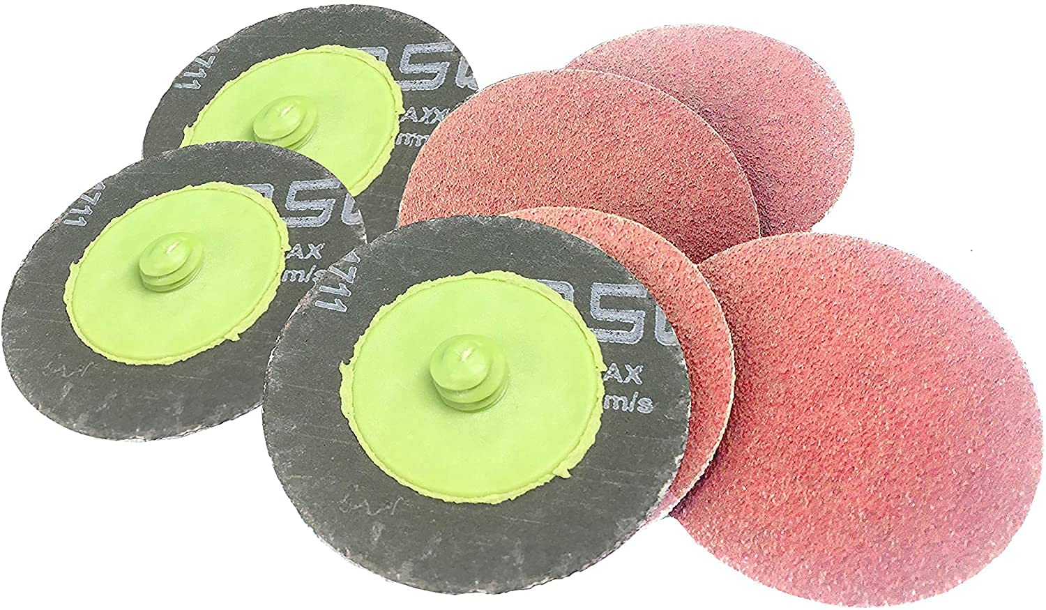 Starcke Premium Quick Change Roll On Ceramic Fiber Type R Roll On Sanding Discs - For Metal, Auto Body, Marine and Fiberglass. (2 Inch - 50 Pack, 36 Grit)