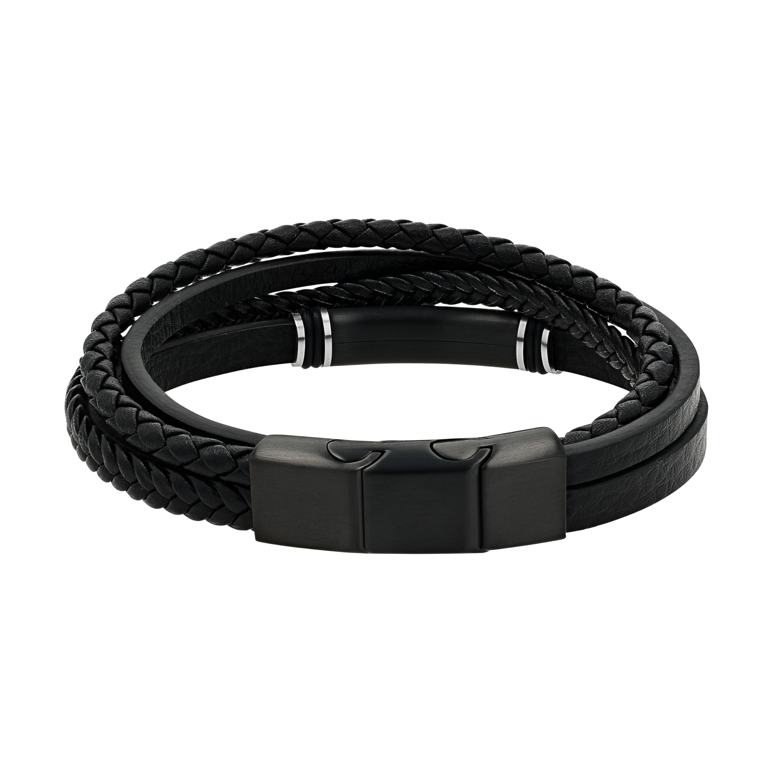 s.Oliver Pour Hommes Bijoux – Bracelet En Leder Et Acier Inoxydabledetails – Classique, Élégant Et Masculin – Parfait Idée Cadeau
