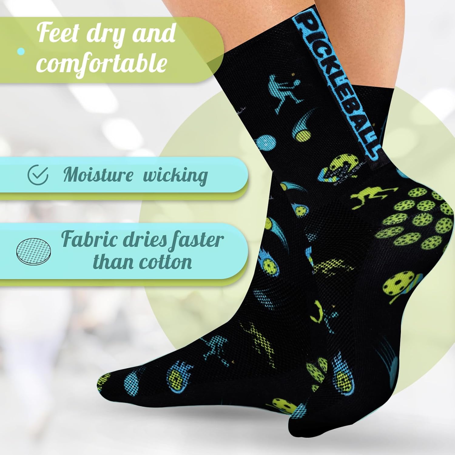 pickleball socks - pickleball gifts - pickleball outfit - unisex - Image 4