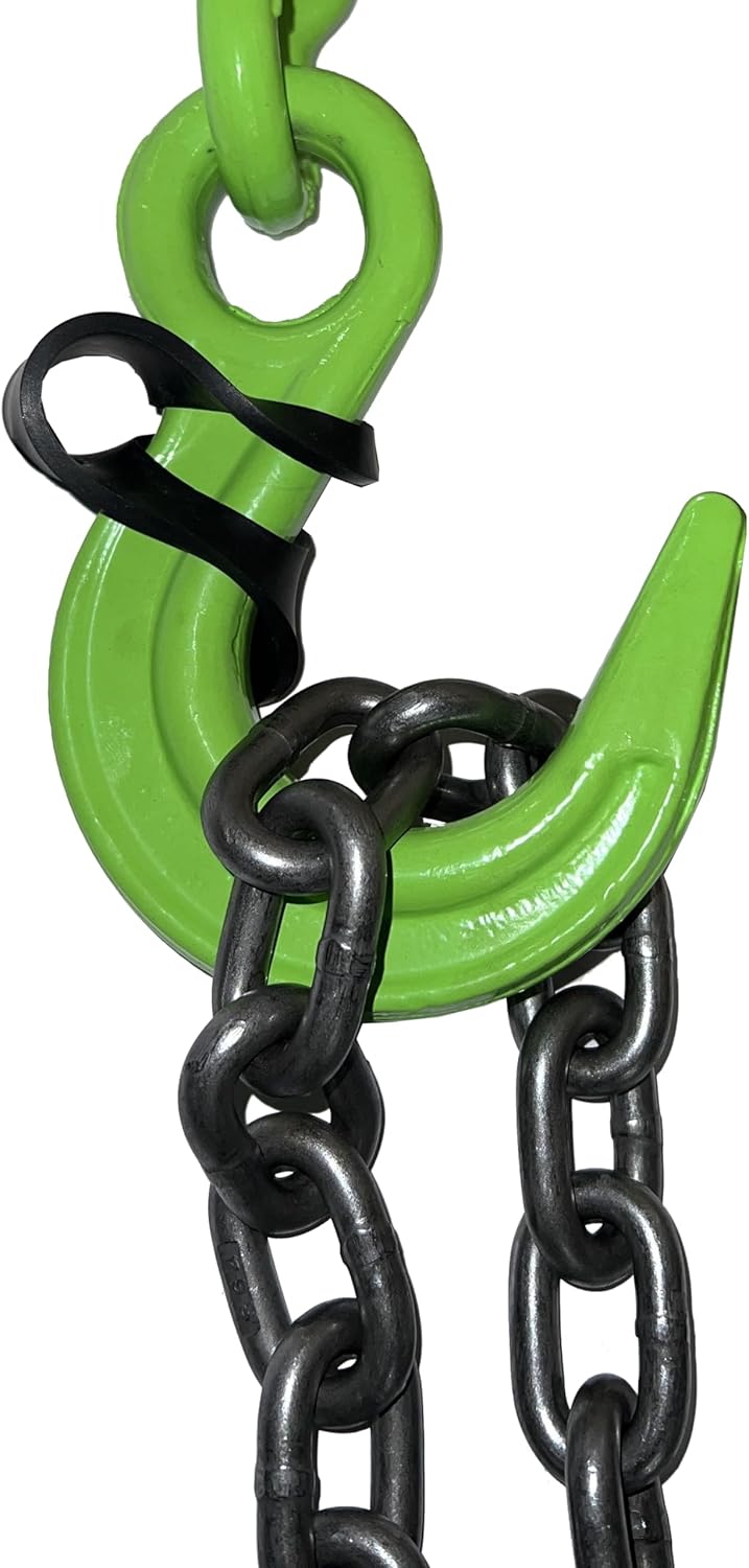 Keyfit Tools Quick RIG Heavy Duty Forged 7" Double Hook & Shackle for Fast Strap Chain Rope Cable to Shackle Made Quick & Easy 2 Ton 4000 Lbs WLL