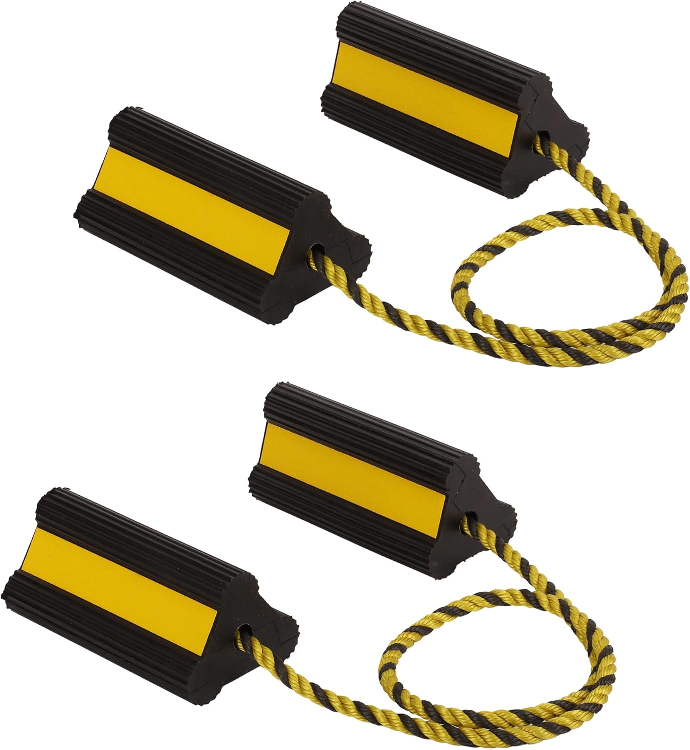 Nisorpa 4 Pack Wheel Chocks for Travel Trailers, Heavy Duty