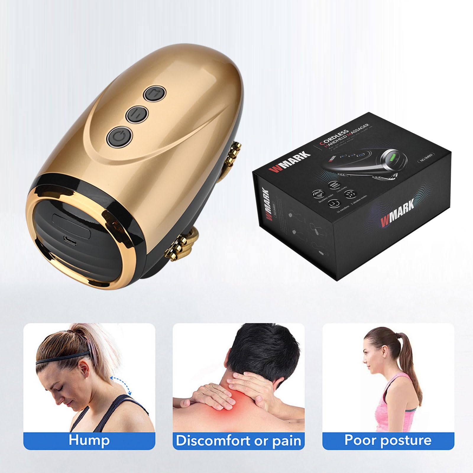 trojan divine multi speed vibrating massager Amazon.com: Gzbdz Cordless Handheld/Barber Massager Massager, Charge  Neck/Legs/Hand/Face Massager, 2 Massage Nodes 2600AMH (Golden : Health &  Household