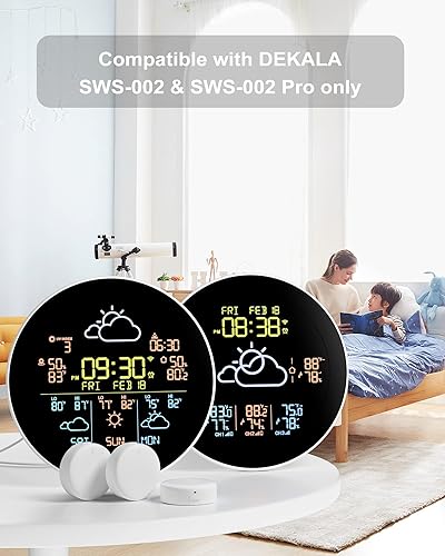 Miniatura 6 de Dekala Sensor remoto para termómetro higrómetro inalámbrico para interiores y exteriores