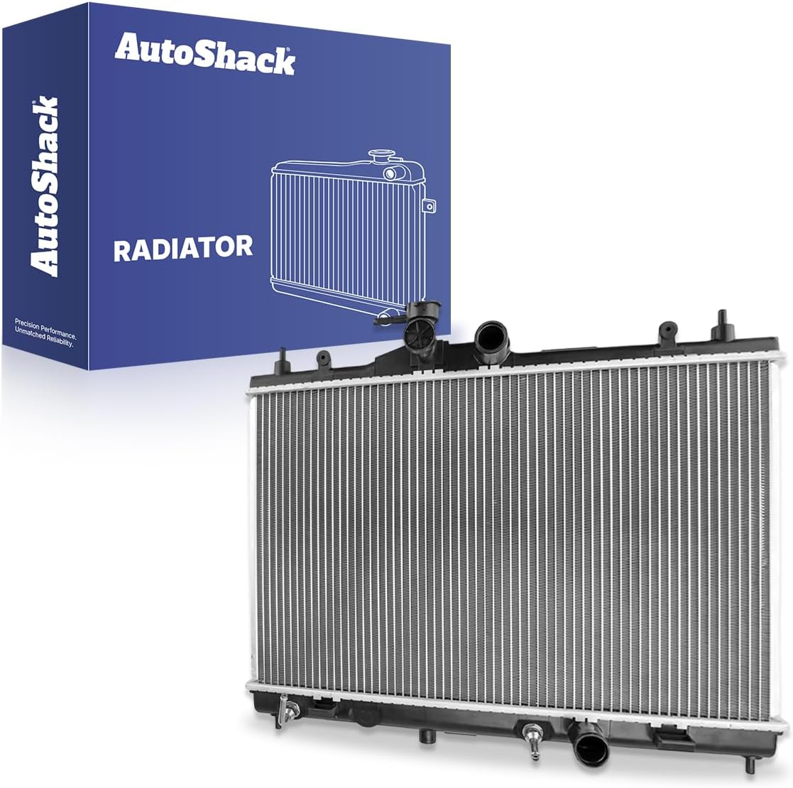 AutoShack Radiator 23.63" (600.2 mm) Core Replacement for 2009-2014 Nissan Cube 2007-2011 Nissan Versa 1-PC
