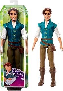 Disney Princess Toys, Posable Flynn Rider Fashion Doll in Signature Look Inspired by the Disney Movie Tangled, Gifts for Kids