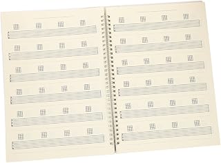 SUPVOX Guia De Folha Nota Notebook Cadernos Para Trabalho Presentes Musicais Presentes De Piano Tablatura Partitura Pessoal Em Branco Tablatura De Guitarra Caderno De Guitarra Livro De
