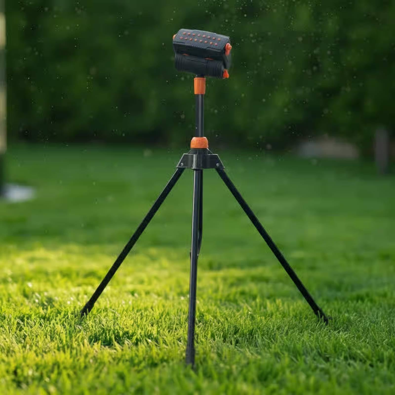 Dreibein-Sprinkler mehrere Sprühmodi höhenverstellbarer Gartensprenger große Reichweite Pendelsprenger