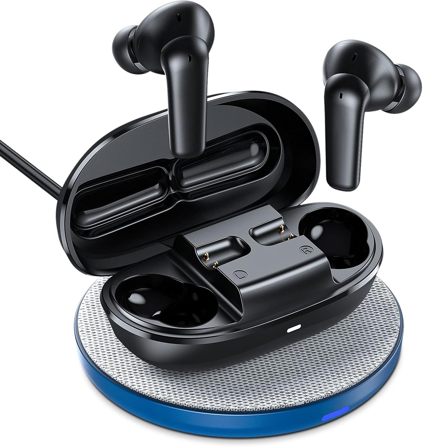 Profon Noise Cancelling Wireless Earbuds, A8 ANC Bluetooth Earbuds with