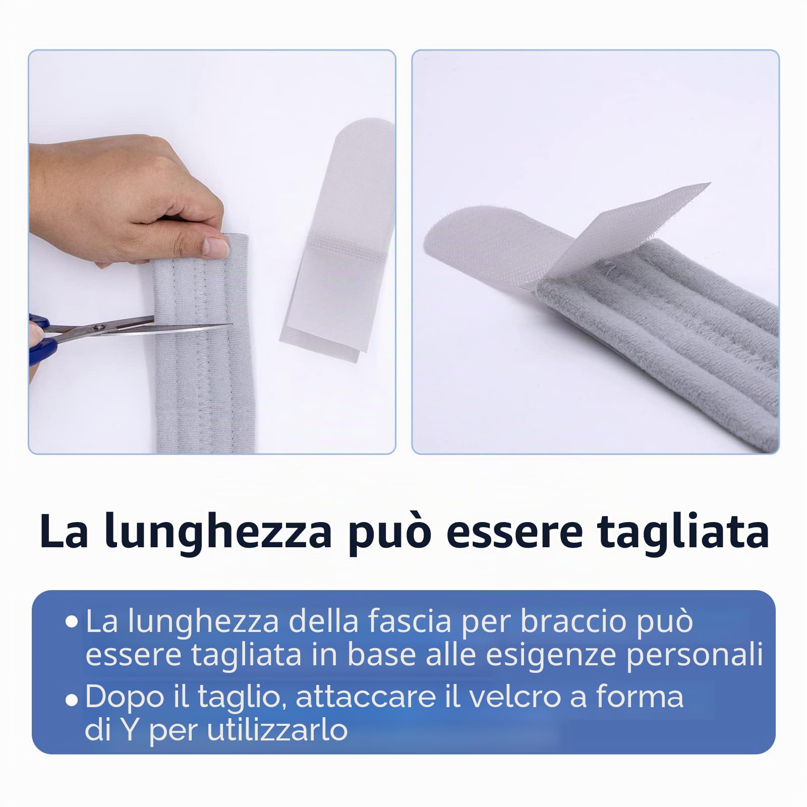 Tutore Braccio Ingessato Regolabile Immobilizzatore Braccio Leggero e Confortevole Supporto per Braccio Per Donne e Uomini, per Lesioni Al Gomito Destro e al Braccio 63 Pollici (blu scuro)