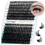 Eyelash Clusters Fluffy Lash Clusters Thick 280pcs Cluster Eyelash Extensions DIY At Home Individual Lashes Cluster Lashes by GEMERRY60P+80P-10-18mm)