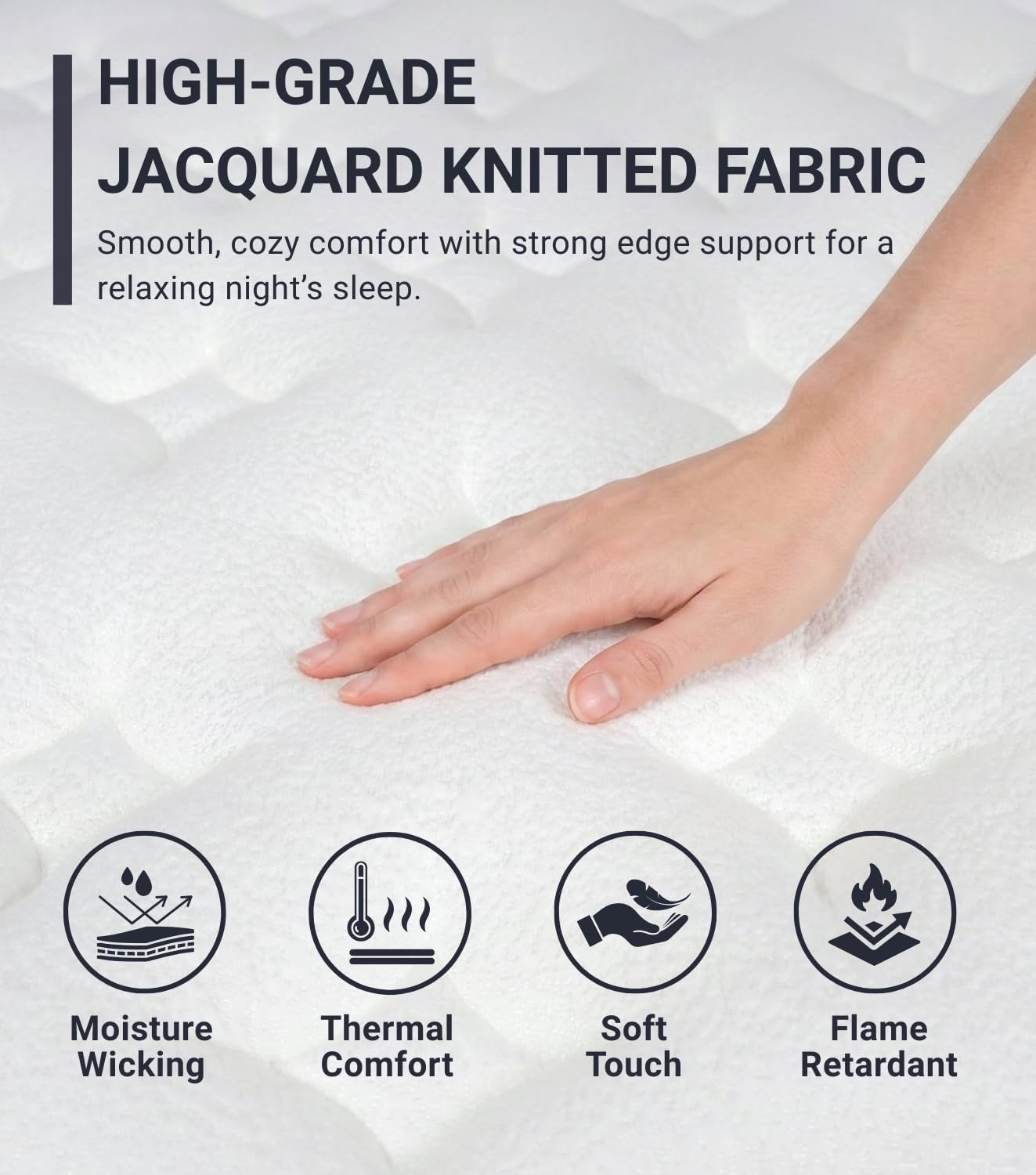 Full XL Mattress, 14 Inch Hybrid Full Mattress in a Box with Cooling Gel Memory Foam & Pocket Springs, Medium Firm for Pressure Relief, Motion Isolation, Back Neck Pain Relief, 54x80 Mattress