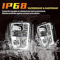 Vista 3 de Ram 1500 luces antiniebla LED 2013-2018 nueva versión faros antiniebla para Dodge Ram 1500 2013 2014 2015 2016 2017 2018 camión parachoques lámparas