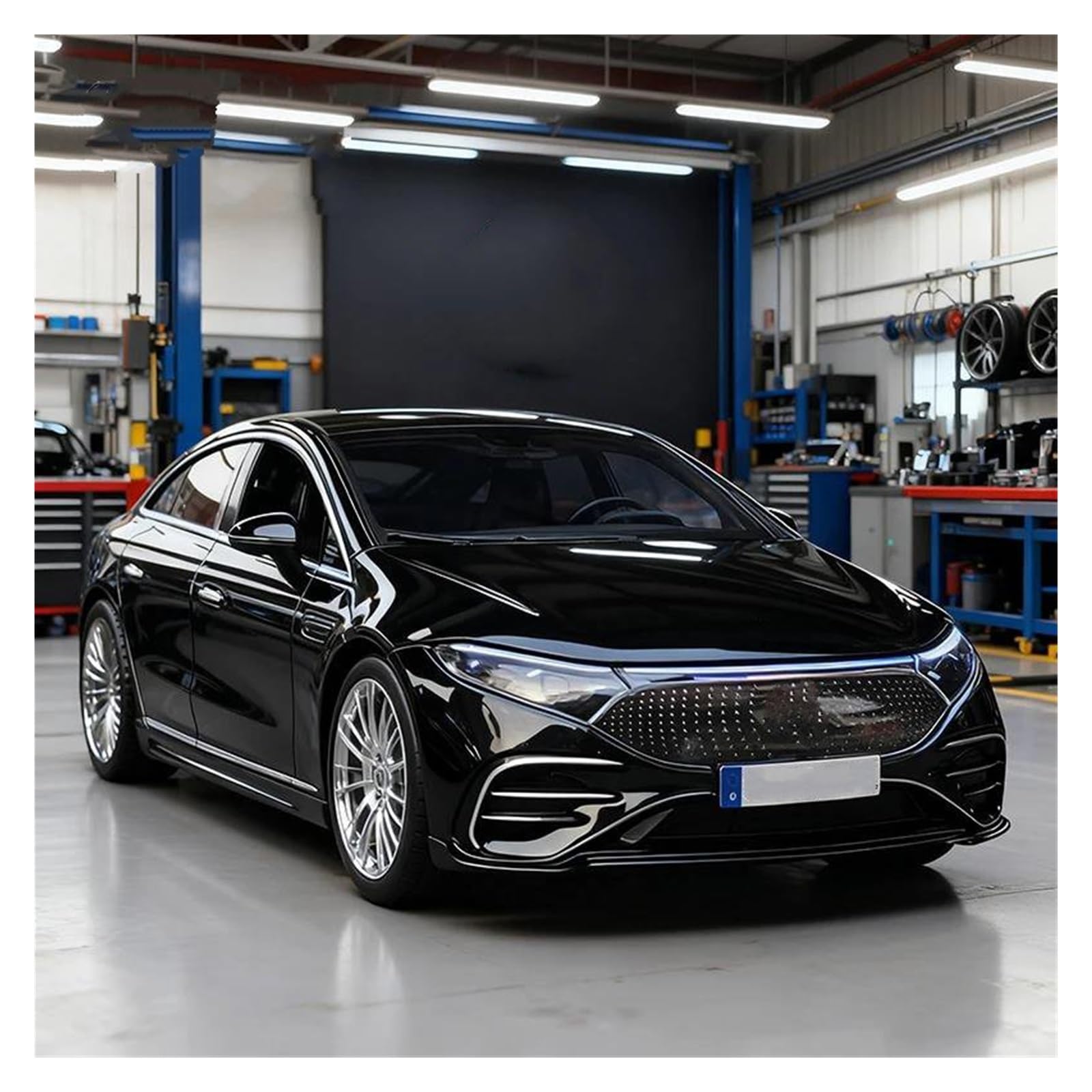 Btwodian Scale Model Car For Benz EQS Diecast Model Car