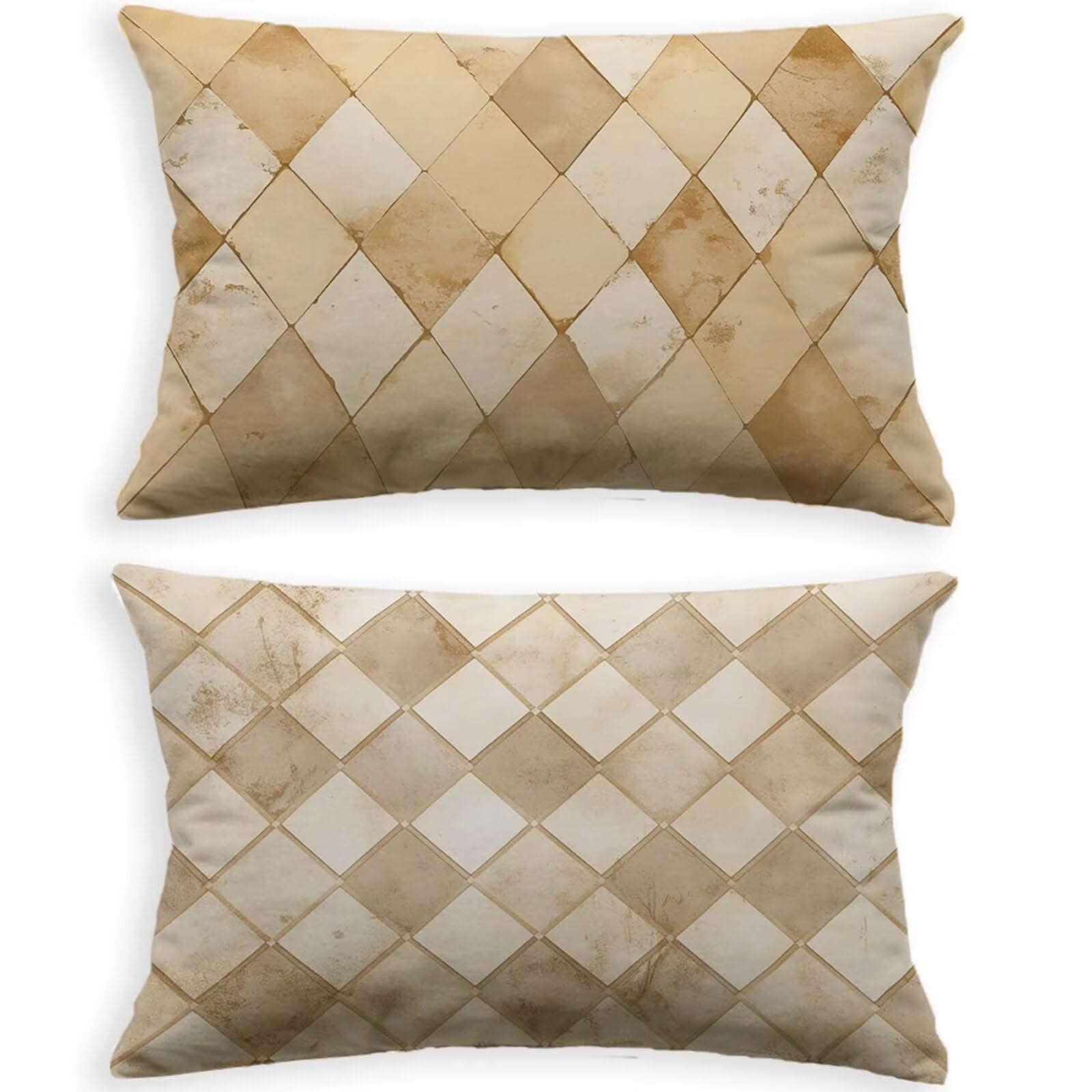 Velours de Coussin 50x70cm Rectangulaire avec Fermeture Eclair Invisible