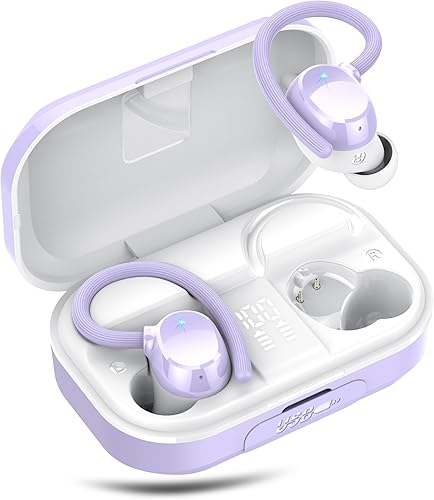 Wireless Earbuds, Bluetooth 5.4 Sport Headphones, 128H Playtime Over Ear Buds fo