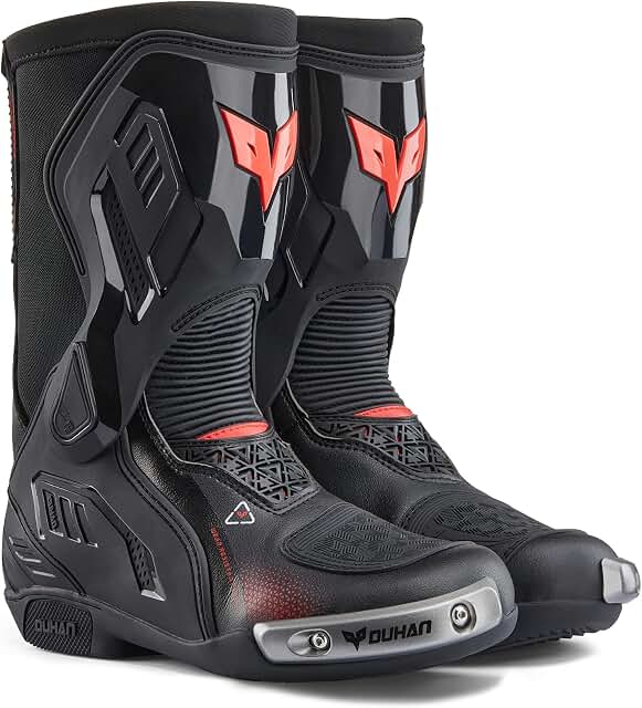 DUHAN Motorcycle Boots with Dual-Axis System