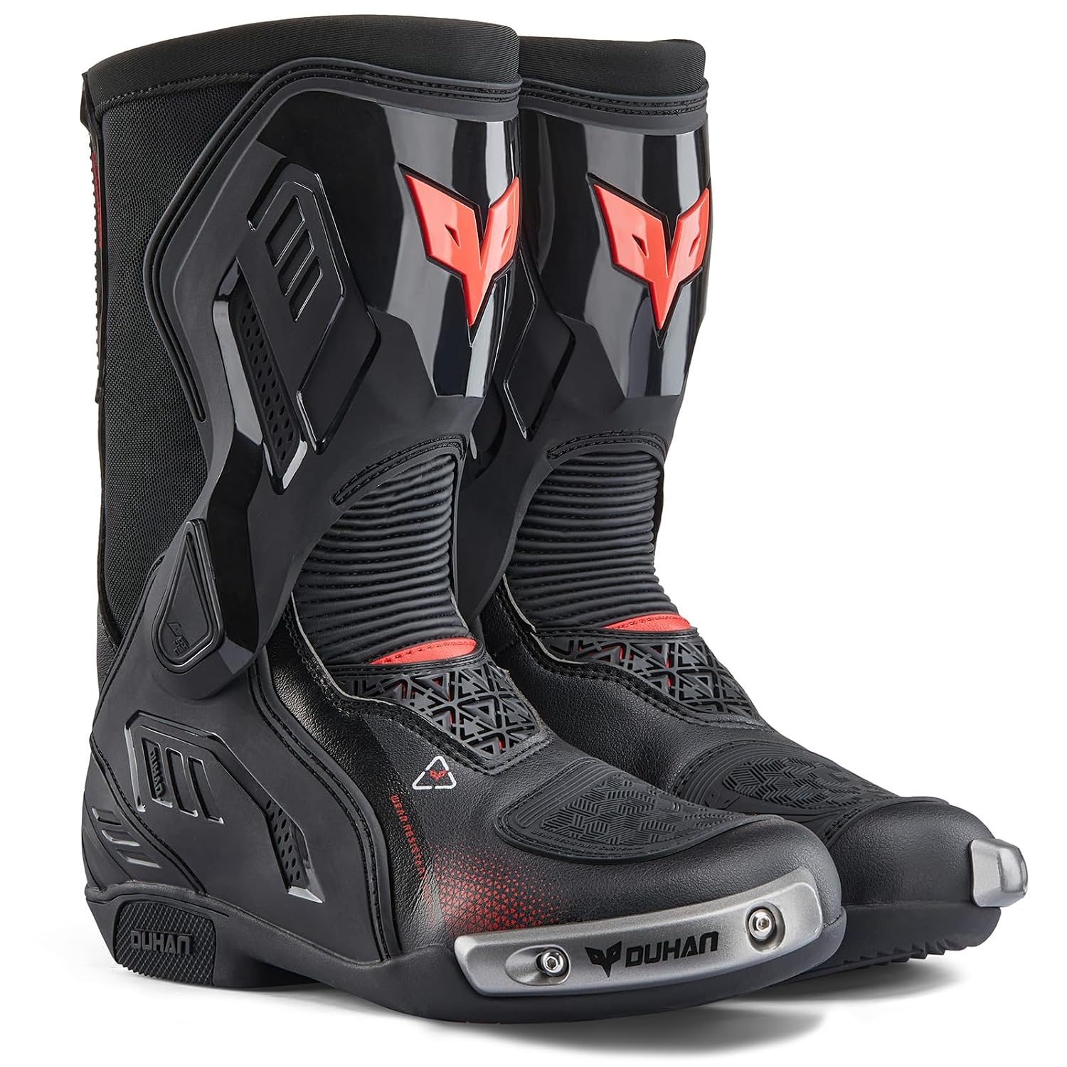 DUHAN Motocross Boots Anti Slip Racing Road Boots Motorcycle Riding Leather Boots with Dual-Axis System for Men Women - Review, Price and Buying Guide