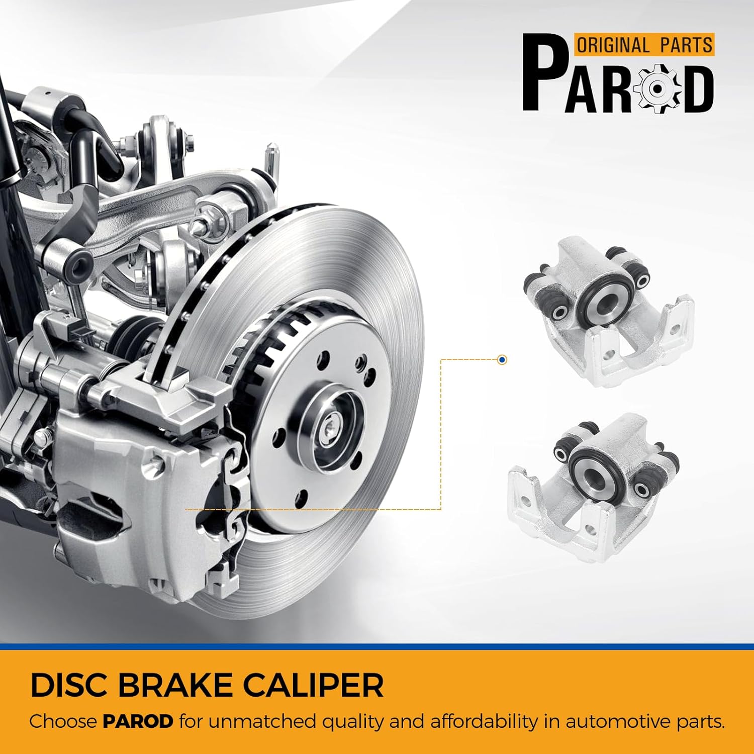 PAROD 184755 184754 Rear Disc Brake Caliper Fit for 2001-2010 Ford Explorer, 2003 Explorer Sport, 2003-2010 Sport Trac, 2003-2007 Jeep Liberty, 2003-2006 Wrangler, Lincoln Aviator, Mercury Mountaineer