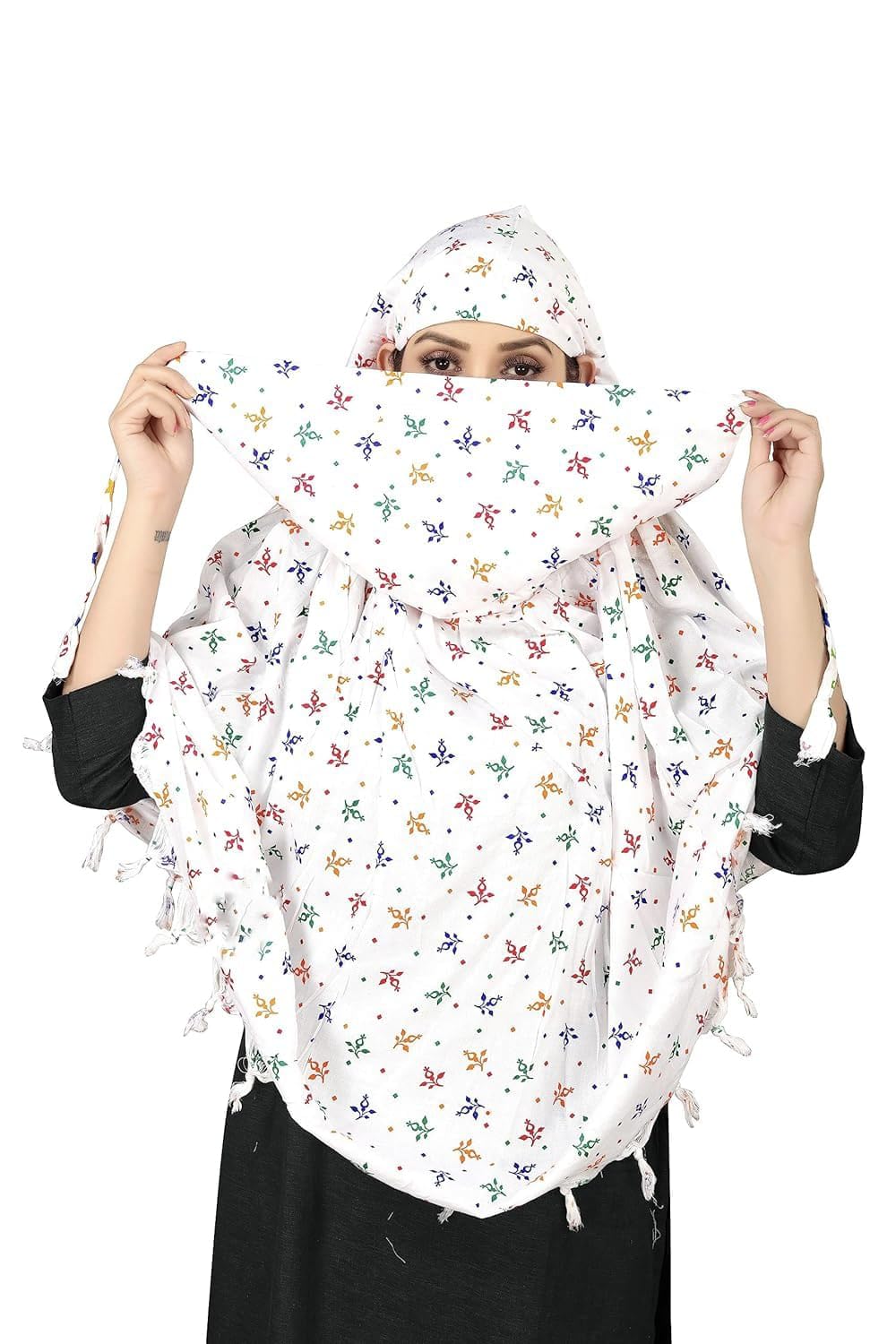 Cotton Innovative Stylish Pattern Fancy Long Scarf With Sun Protection Cover Face Driving scarves for Women and Girls | Printed Design | Universal Size | Breathable-image-45