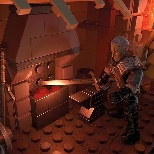 Miniatura 7 de Mega Geralt's Griffin Hunt - Juego de construcción con luces LED, juguetes de construcción para niños a partir de 16 años