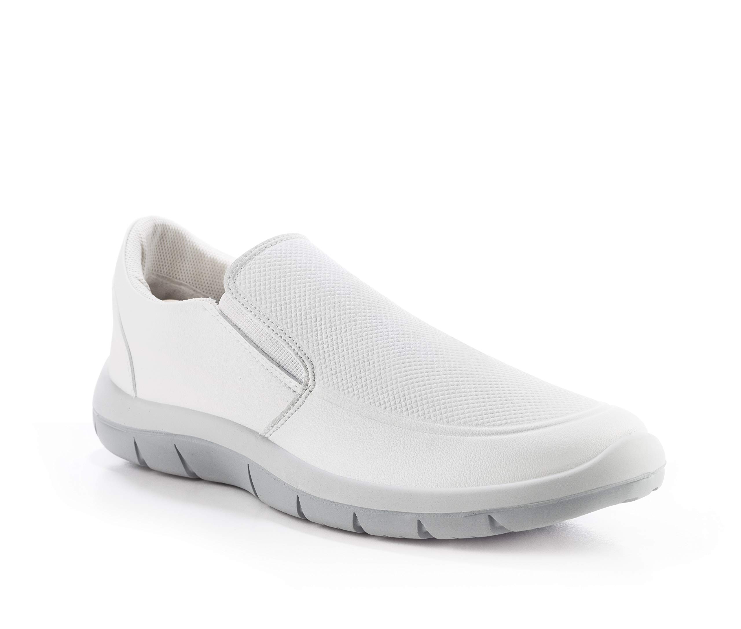 Codeor Magic Work Shoes. Adjustable loafer to the foot by means of side elastics, full upper with relief marked by high frequency.