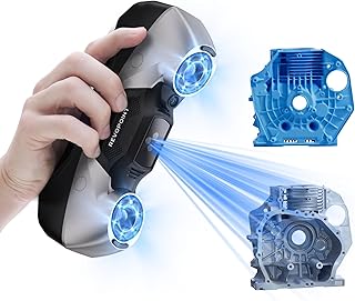 Revopoint MetroY 3D-Scanner für 3D-Druck, bis zu 0,01 mm Präzision, 30+15+1 industrieller Blaulaser-Handscanner, Streaming-Bildschirmfreigabe, für industrielle 3D-Modellierung und -Messung