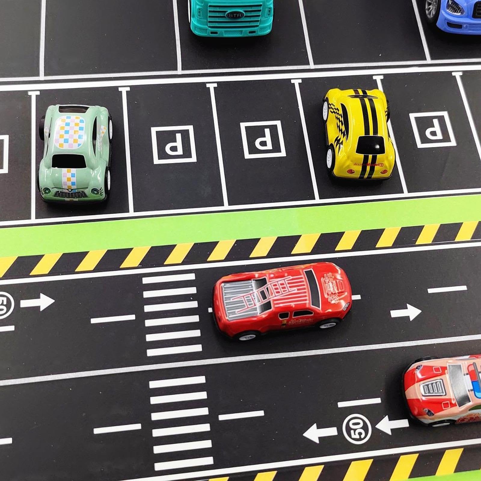 28Pcs Roadway Tape Creative Compact Road Car Track Tape for Notebooks Crafts 500cm