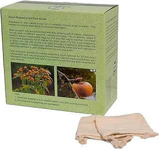 3 Pounds Organic De-seeded Soap Berries/Soap Nuts +2 Wash Bags