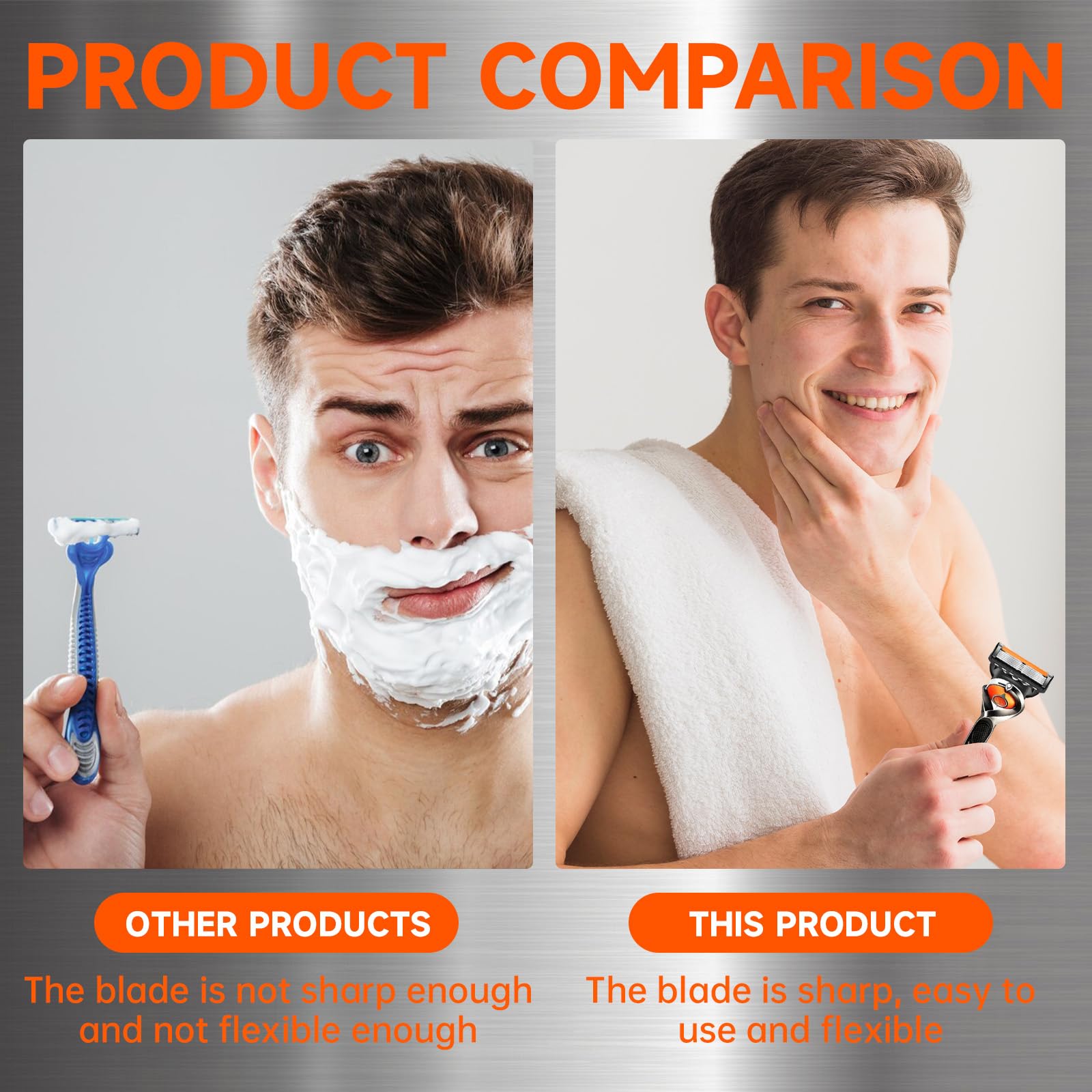 Cuchillas de afeitar ProGlide Wet Shaver para hombre, 24 cuchillas de repuesto para afeitadora en húmedo, paquete económico de 5 cuchillas Fusion, cuchillas Pro Glide, Fusion 5 ProGlid - 4
