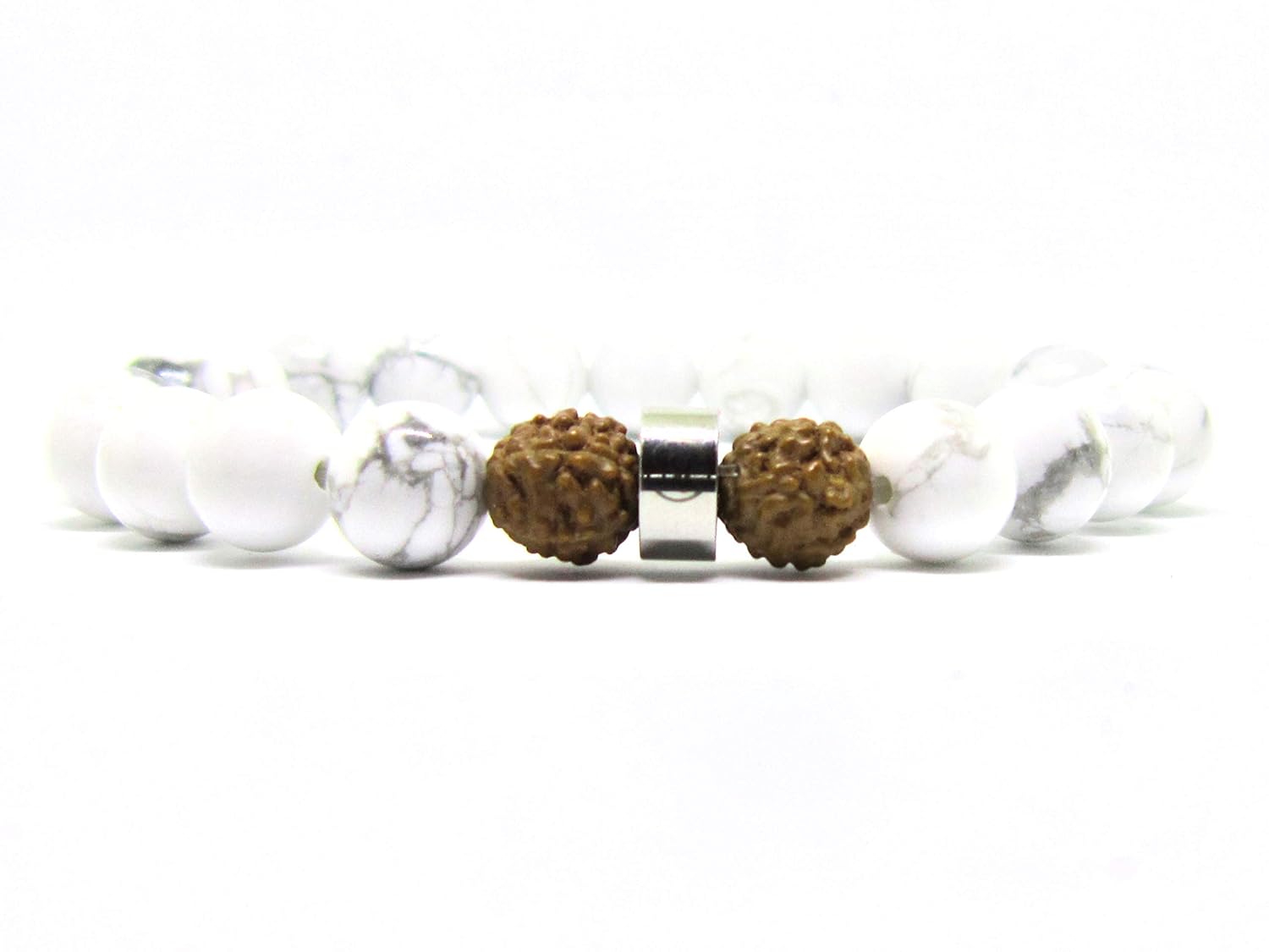 Genuine Howlite Bracelet White Bracelet Howlite Gemstone
