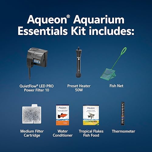 Aqueon Fish Tank Aquarium Essentials Starter Kit for — alternate angle