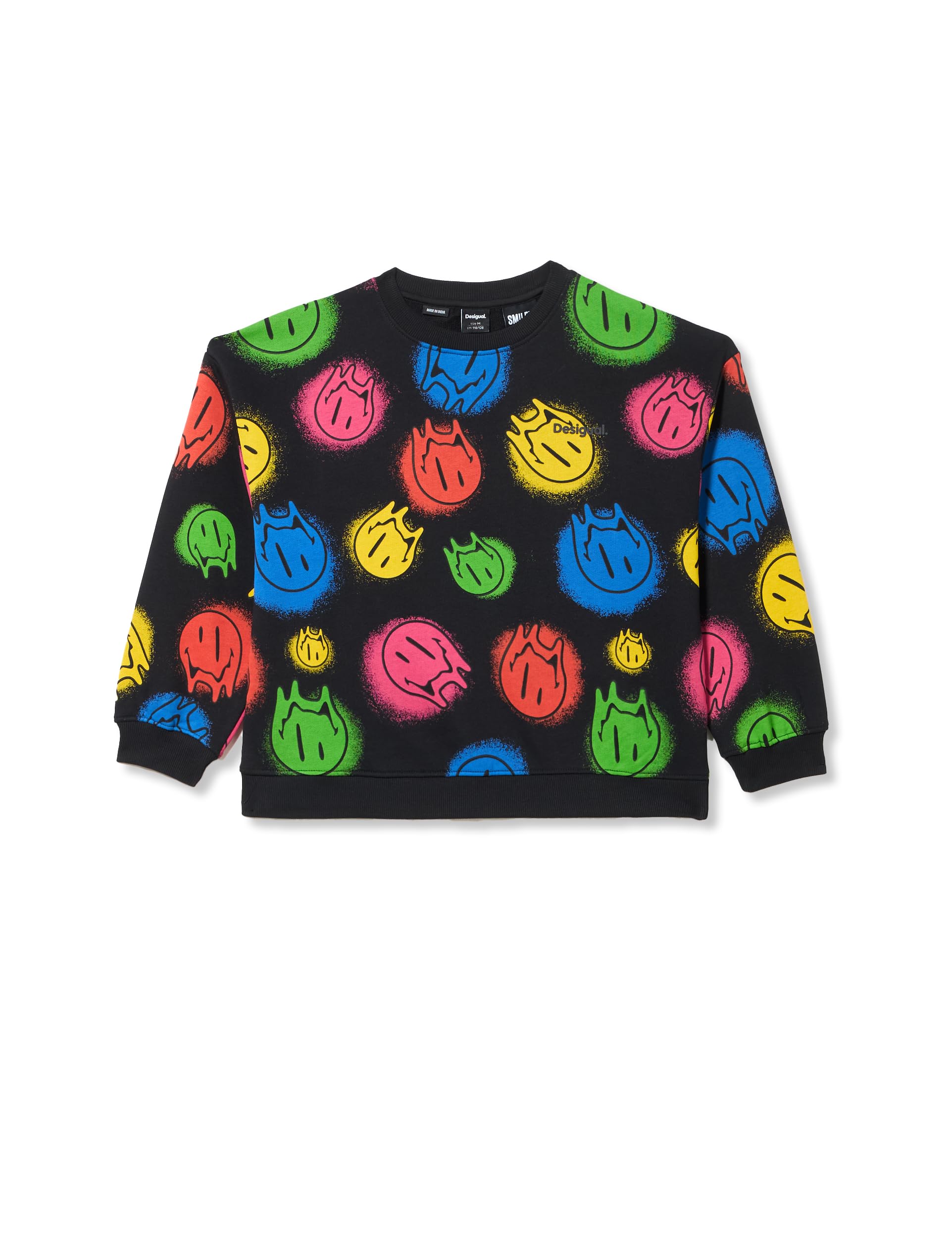 Sudadera Desigual Niños Smile Colours con estampado colorido y alegre 5