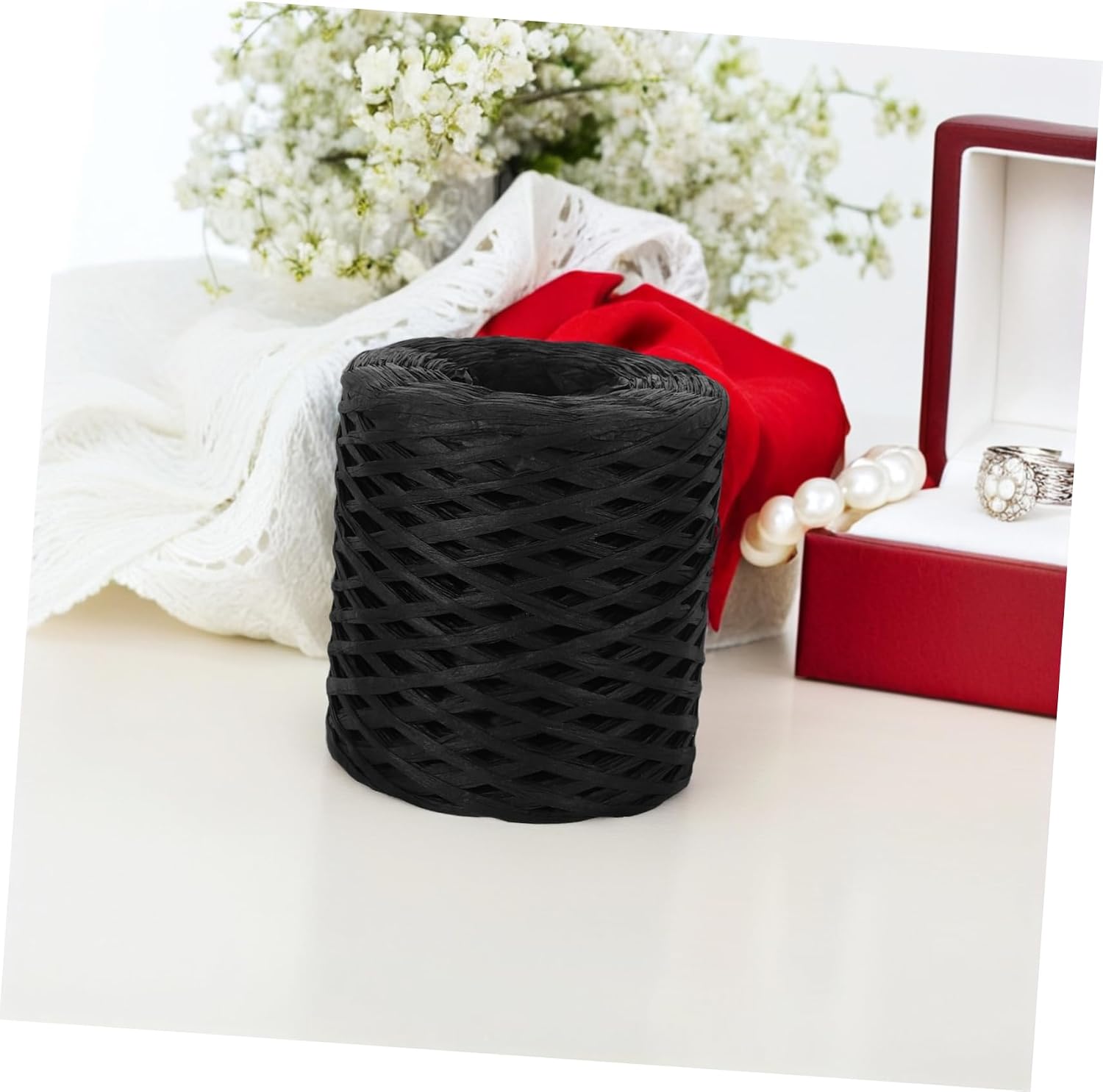Raffia Craft Yarn Paper Rope for Weaving Ribbon String Matte Craft Paper Yarn for
