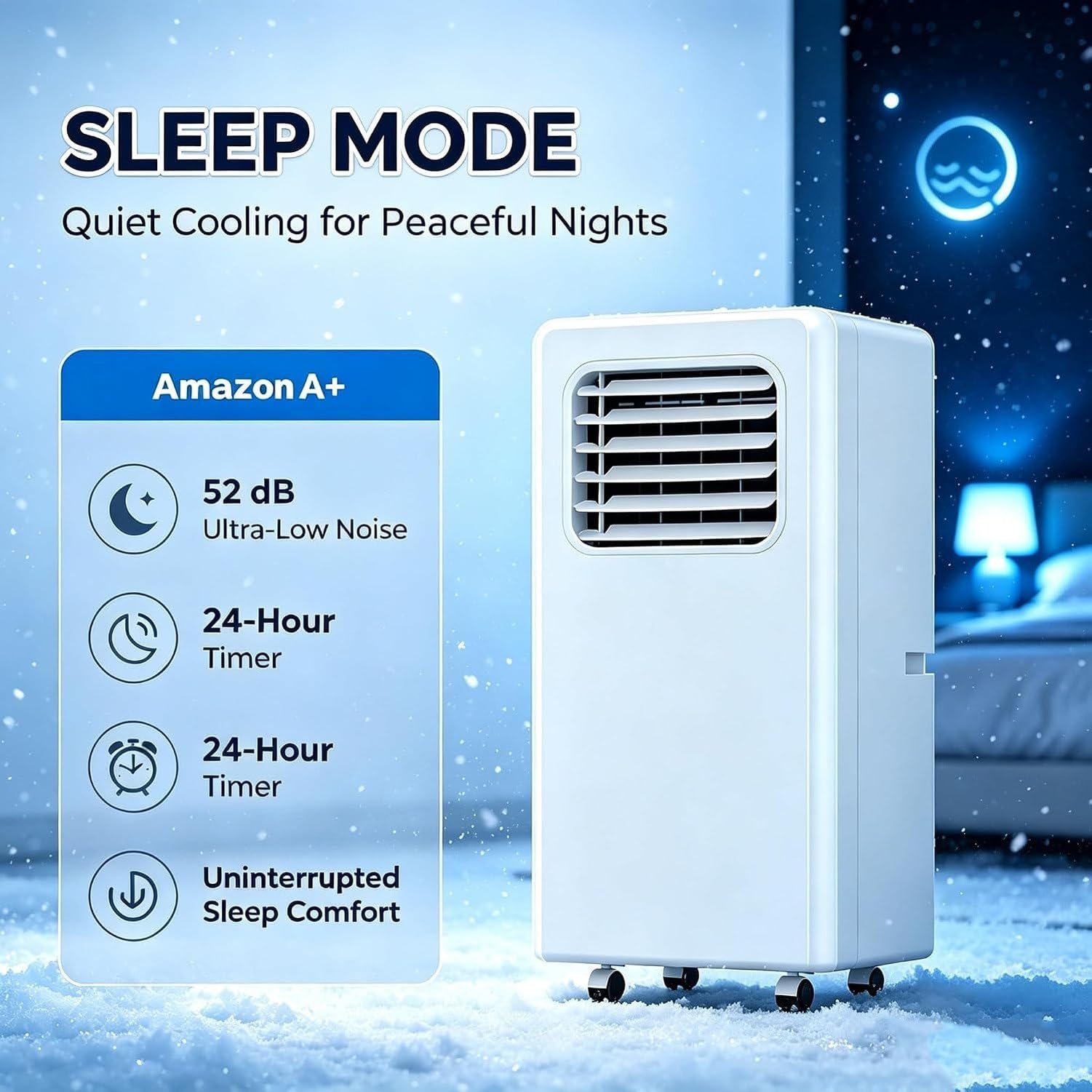 Aire Acondicionado Portátil 12000 BTU sin Instalación, Enfriador de Aire Autónomo con Pantalla LED, Mando a Distancia, 3 Velocidades y Temporizador 24H, Blanco, 12000btu, 12000btu