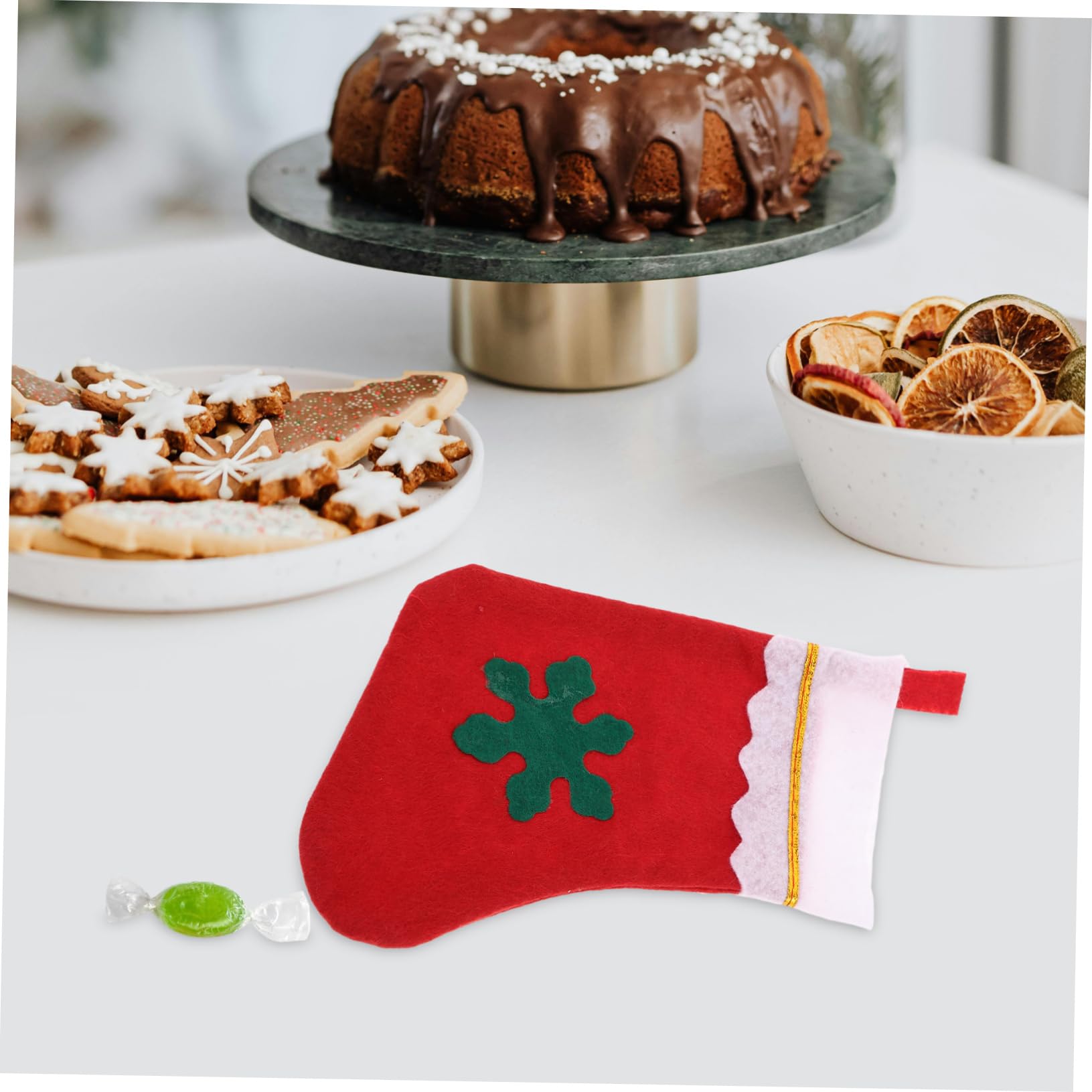 TOPBATHY 3 Sätze Weihnachtsstrumpf Goodie Bag Weihnachtsbaumdekoration Große Weihnachtsstrümpfe Neon Weihnachtsstrümpfe Aus Filz Familienweihnachtsstrümpfe Dekorationen Stoff Stück * 3